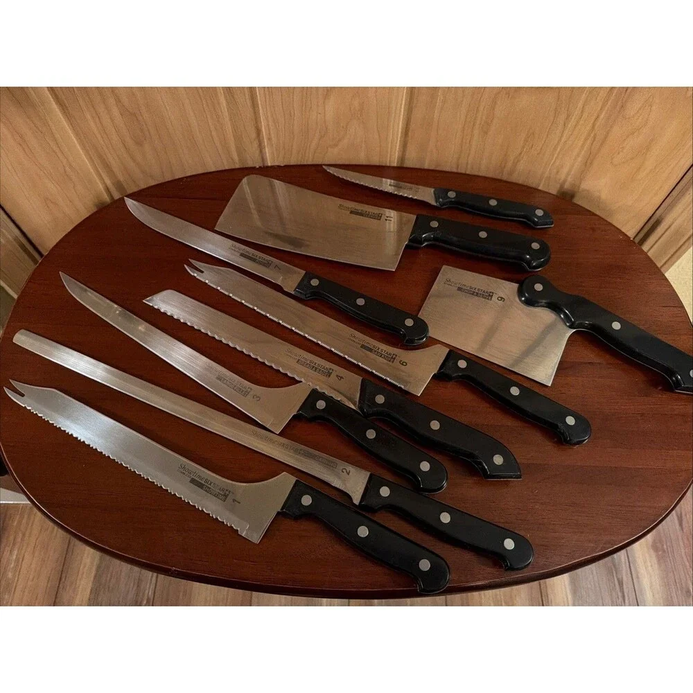 9 Ronco Six Star Knives Carving Chef Garnish Utility Saw 1/2/3/4/6/7/9/11/14 New